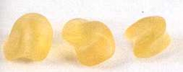 Glas Nugget matt gelb